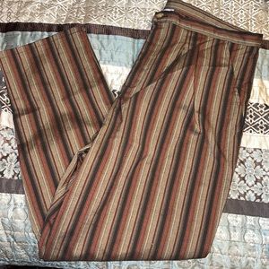 Brown striped pants